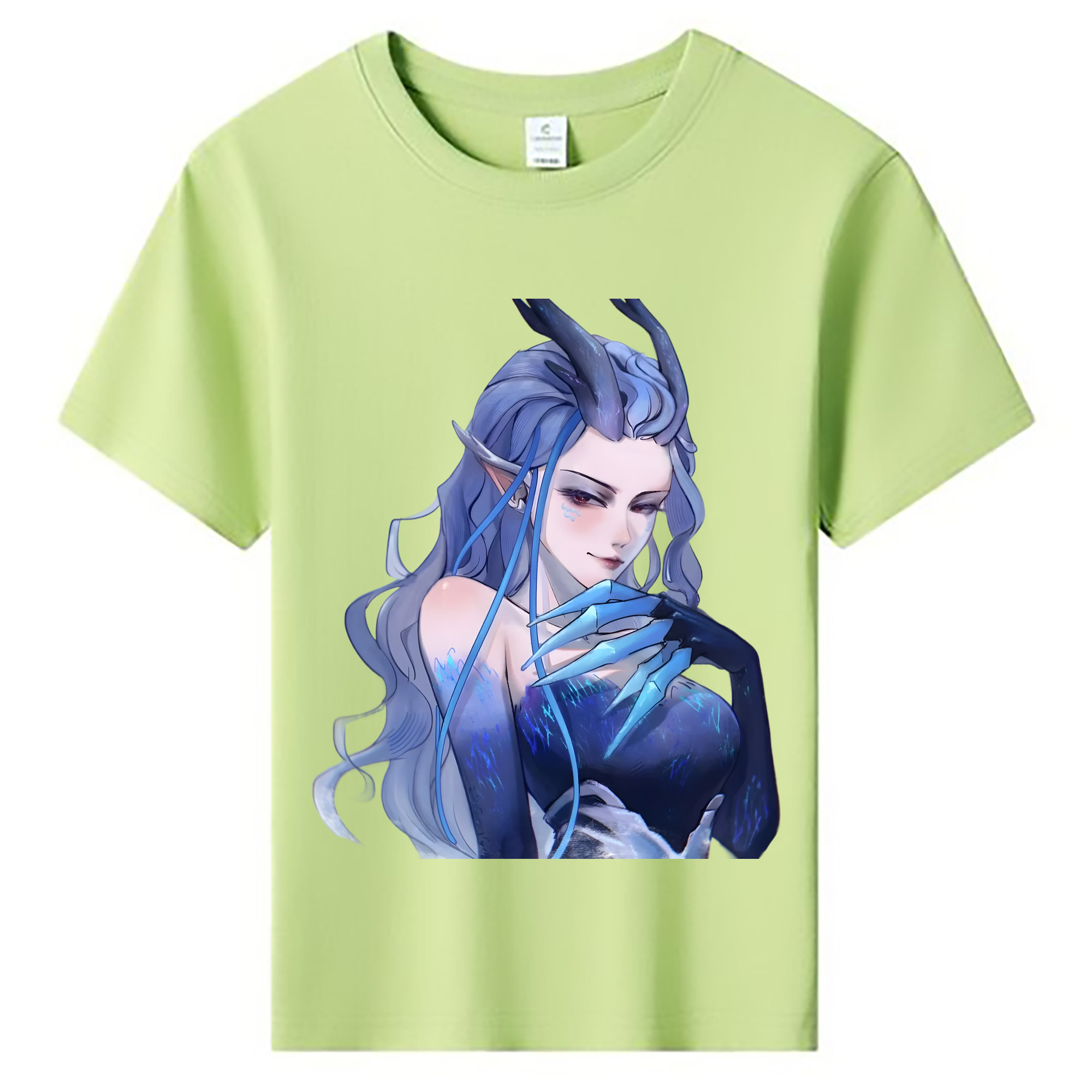 （画像用） Ne Zha 2 ナタ 魔童の大暴れ 綿100％キッズTシャツ（フロントプリント）
